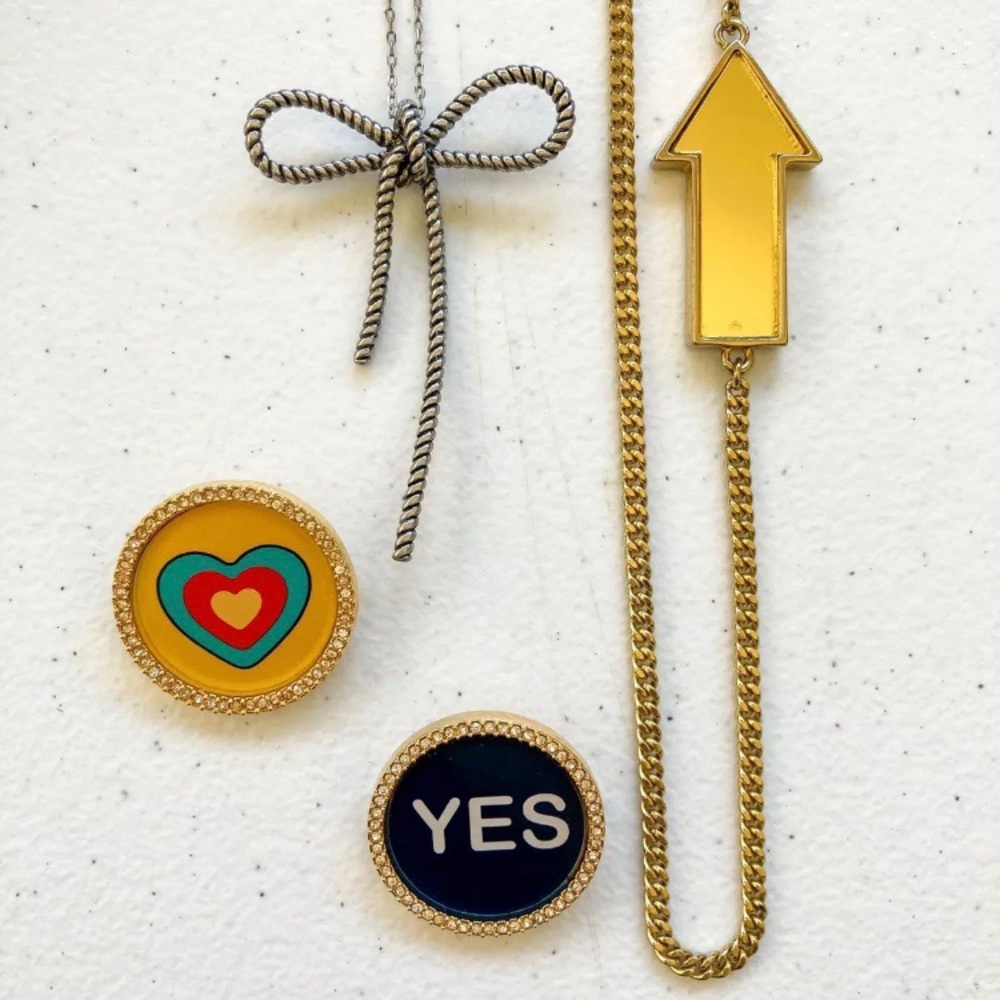 Marc Jacobs Lot of Jewelry (2 pins & 2 necklaces)